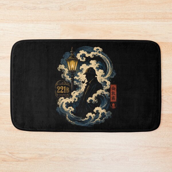 Item preview, Sherlock Holmes 221B Baker Street Japanese Ukiyo-e Wave Art designed and sold by Fenay Designs.