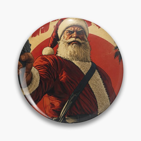 Item preview, Armed Santa | Retro Japanese Action Movie Poster designed and sold by obstinator.