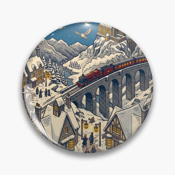 Item preview, Visit Hogsmeade – Scotland's Only All-Wizard Village | Vintage Travel Poster Collectible Illustration designed and sold by AtlasofLegends.