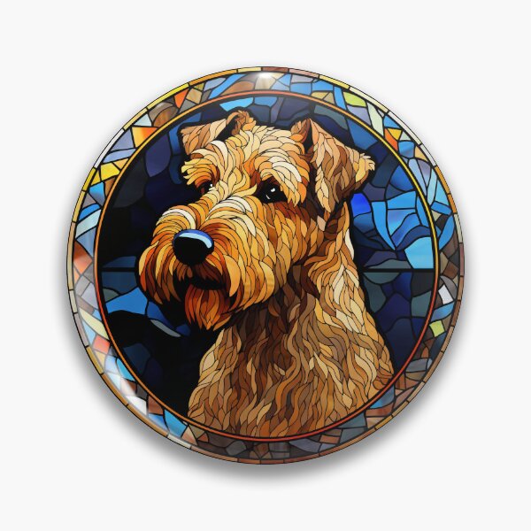 Item preview, Lakeland Terrier Dog Stained Glass Leadlight Artistic Design Mom Dad designed and sold by rafaeltto.