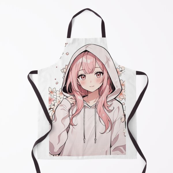 Item preview, Pink Sakura Anime Girl Hoodie Aesthetic designed and sold by AnimDream .