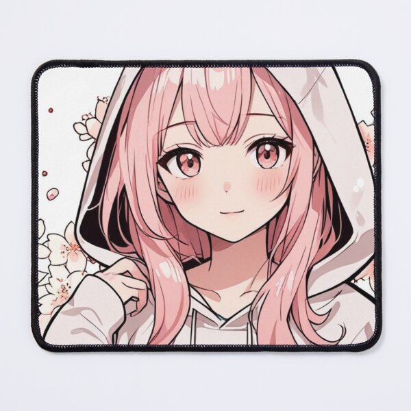 Item preview, Pink Sakura Anime Girl Hoodie Aesthetic designed and sold by AnimDream .