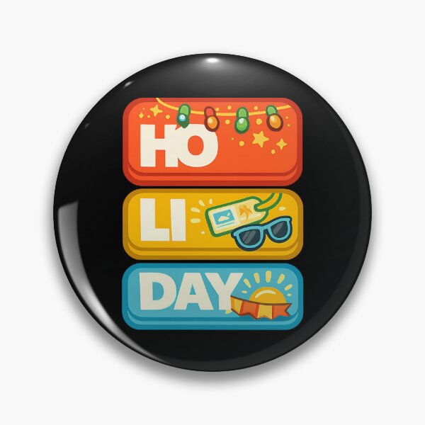 Item preview, HO LI DAY Festival Holiday Typography Design designed and sold by TeeTimeTreasure.