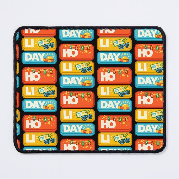 Item preview, HO LI DAY Festival Holiday Typography Design designed and sold by TeeTimeTreasure.