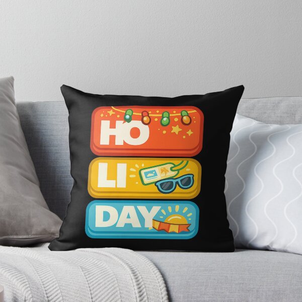 Item preview, HO LI DAY Festival Holiday Typography Design designed and sold by TeeTimeTreasure.