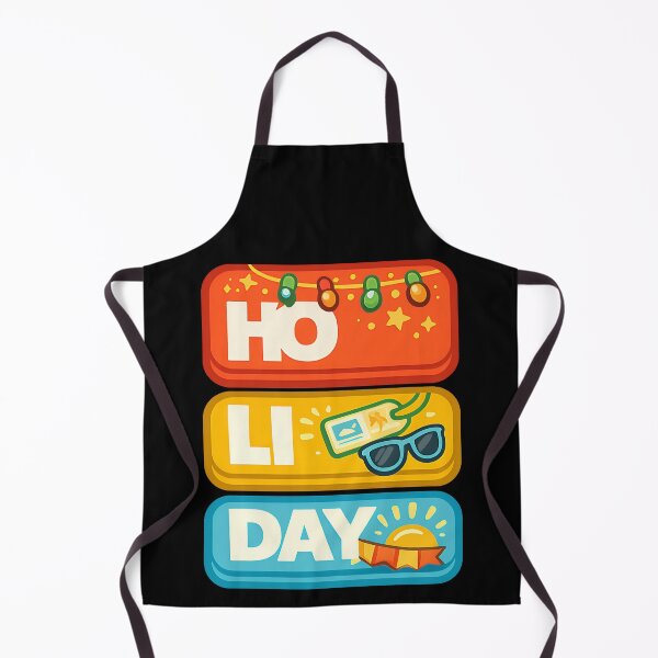Item preview, HO LI DAY Festival Holiday Typography Design designed and sold by TeeTimeTreasure.
