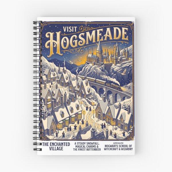 Item preview, Visit Hogsmeade – Scotland's Only All-Wizard Village | Vintage Travel Poster Collectible Illustration designed and sold by AtlasofLegends.