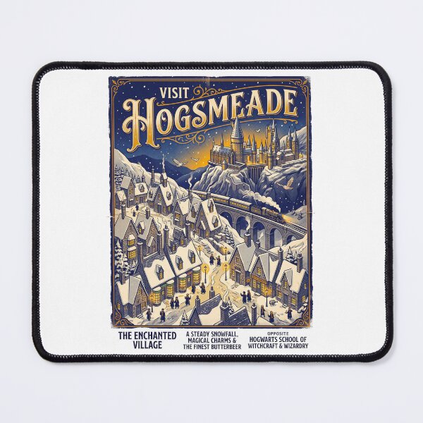 Item preview, Visit Hogsmeade – Scotland's Only All-Wizard Village | Vintage Travel Poster Collectible Illustration designed and sold by AtlasofLegends.