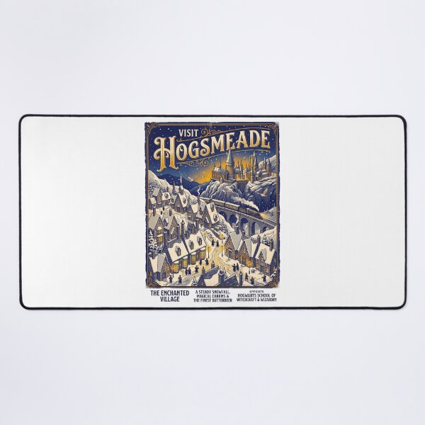 Item preview, Visit Hogsmeade – Scotland's Only All-Wizard Village | Vintage Travel Poster Collectible Illustration designed and sold by AtlasofLegends.