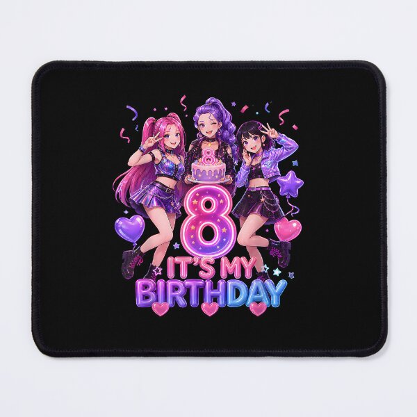Item preview, KPop Demon Hunters It's My 8th Birthday Cute Kawaii Birthday Girls designed and sold by PixlCrypt.
