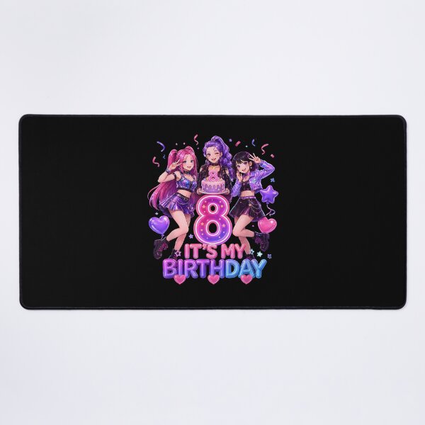 Item preview, KPop Demon Hunters It's My 8th Birthday Cute Kawaii Birthday Girls designed and sold by PixlCrypt.
