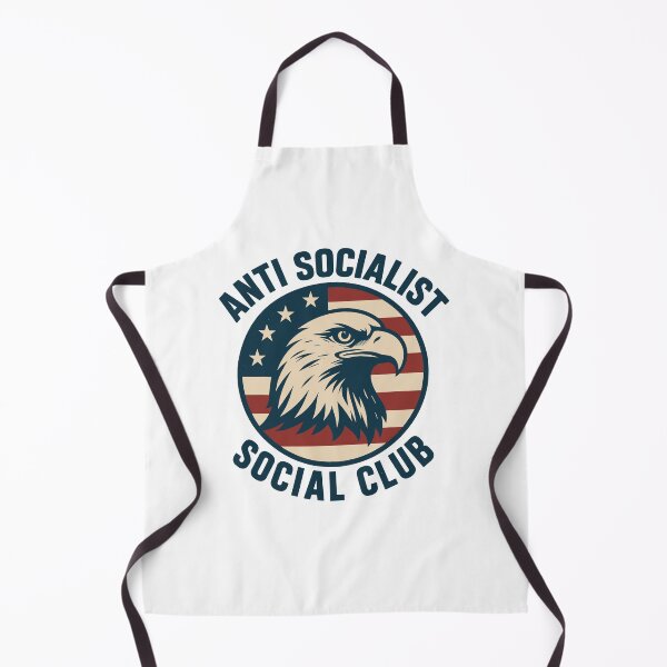 Item preview, Anti Socialist Social Club Patriotic Bald Eagle American Flag designed and sold by PixlCrypt.