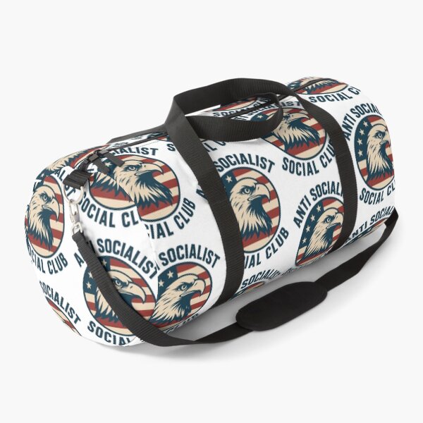 Item preview, Anti Socialist Social Club Patriotic Bald Eagle American Flag designed and sold by PixlCrypt.