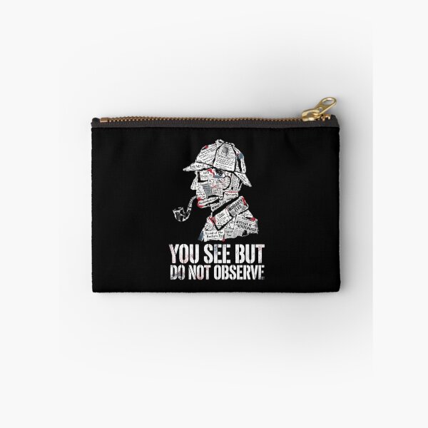 Item preview, Sherlock Holmes You See But Do Not Observe Newspaper Collage Art designed and sold by Fenay Designs.