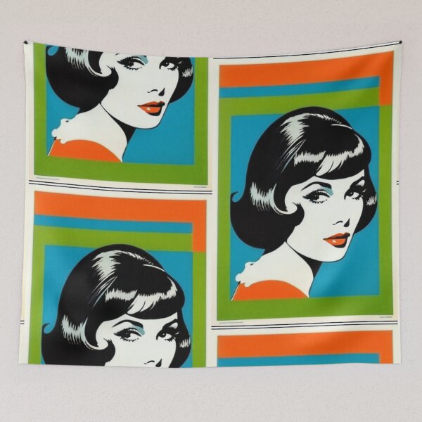 Item preview, Art - Pop Art Style, 1960s Portrait designed and sold by Beat-It.