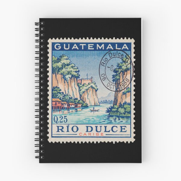 Item preview, Río Dulce Guatemala Caribbean River Postage Stamp Sticker designed and sold by stickercuffs.
