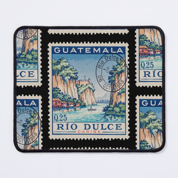 Item preview, Río Dulce Guatemala Caribbean River Postage Stamp Sticker designed and sold by stickercuffs.