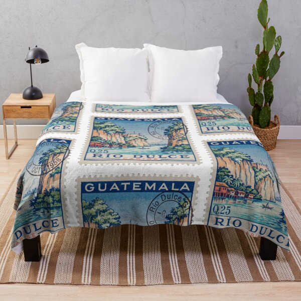 Item preview, Río Dulce Guatemala Caribbean River Postage Stamp Sticker designed and sold by stickercuffs.