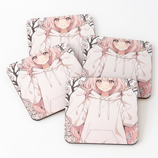 Item preview, Soft Pink Kawaii Anime Portrait designed and sold by AnimDream .