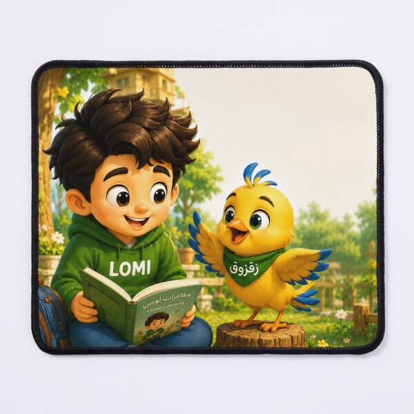Item preview, Lomi Reading with Zagzooq the Little Bird designed and sold by LumivaraGallery.