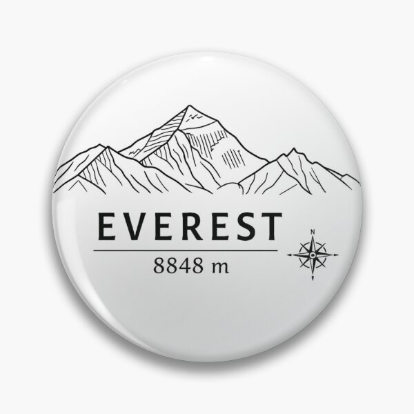 Item preview, Seven Summits Asia Mount Everest 8848 m Minimalist Line Art Design designed and sold by GabeMountainArt.