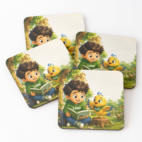Item preview, Lomi Reading with Zagzooq the Little Bird designed and sold by LumivaraGallery.