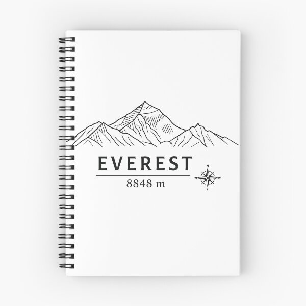 Item preview, Seven Summits Asia Mount Everest 8848 m Minimalist Line Art Design designed and sold by GabeMountainArt.