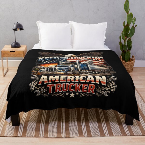 Item preview, Keep On Truckin American Trucker Eagle Semi Truck Patriotic Vintage Graphic designed and sold by ArcadiaSilence.