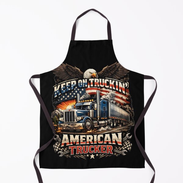 Item preview, Keep On Truckin American Trucker Eagle Semi Truck Patriotic Vintage Graphic designed and sold by ArcadiaSilence.