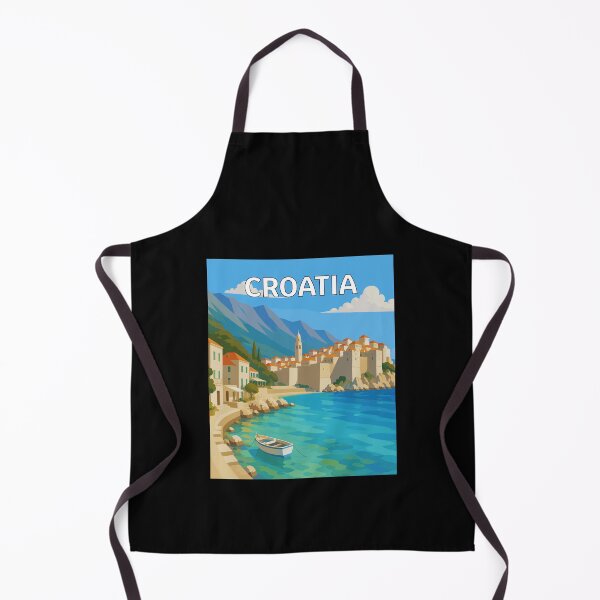 Item preview, Croatia (Balkans) Europe, Vintage Art Travel Landscape designed and sold by MaateoDesign.