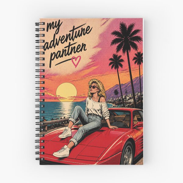 Item preview, My Adventure Partner | 80s Retro Outrun Comic Art designed and sold by reflejoentinta.