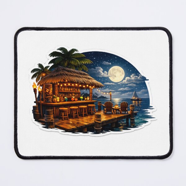 Item preview, Moonlight Tiki Escape designed and sold by celestialseastc.