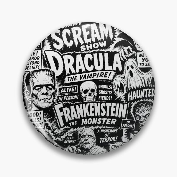 Item preview, Horror Movie Monster Mummy Dracula Werewolf Frankenstein designed and sold by Colorfulman.