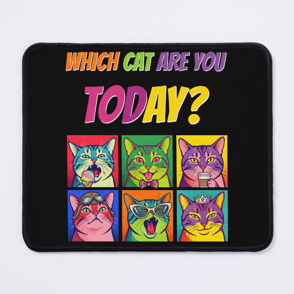 Item preview, Which Cat Are You Today? Funny Cats Retro Pop Art Cat Lover designed and sold by SecretDicer.
