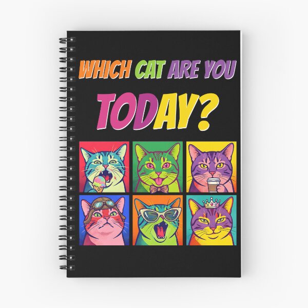 Item preview, Which Cat Are You Today? Funny Cats Retro Pop Art Cat Lover designed and sold by SecretDicer.