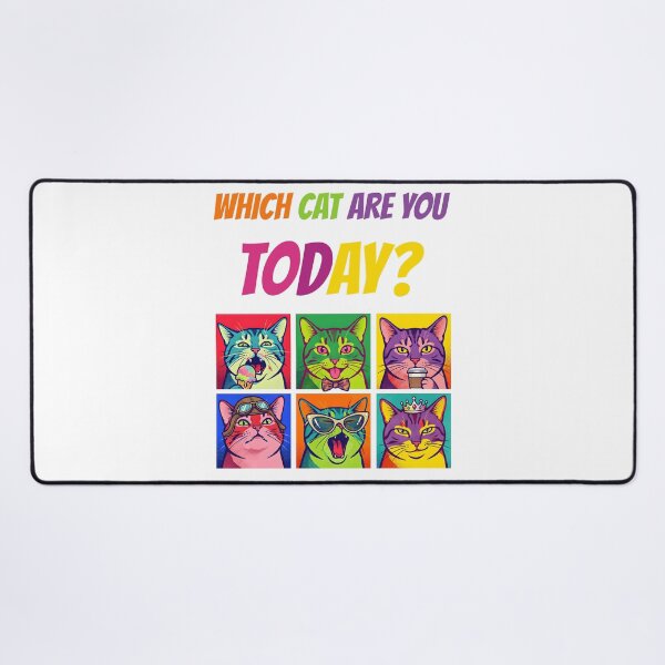 Item preview, Which Cat Are You Today? Funny Cats Retro Pop Art Cat Lover designed and sold by SecretDicer.