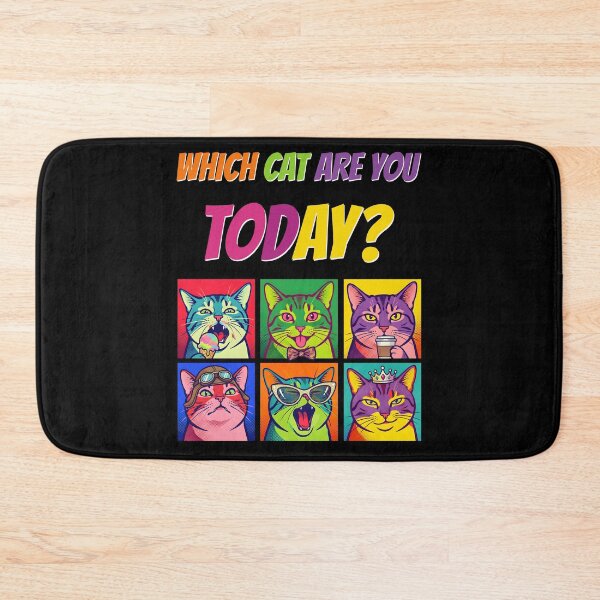 Item preview, Which Cat Are You Today? Funny Cats Retro Pop Art Cat Lover designed and sold by SecretDicer.