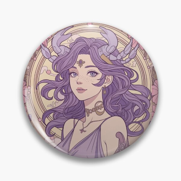 Item preview, Cancer Zodiac Goddess Anime Art | Cancer Energy Celestial Astrology Illustration | Pastel Horoscope Fantasy Girl | Art Nouveau Zodiac Wall Art | Cancer Birthday Gift designed and sold by RSDigitalPrintDesign.