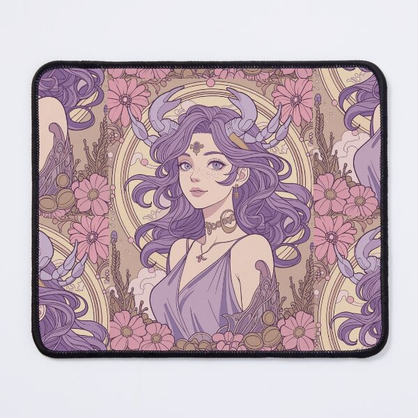 Item preview, Cancer Zodiac Goddess Anime Art | Cancer Energy Celestial Astrology Illustration | Pastel Horoscope Fantasy Girl | Art Nouveau Zodiac Wall Art | Cancer Birthday Gift designed and sold by RSDigitalPrintDesign.