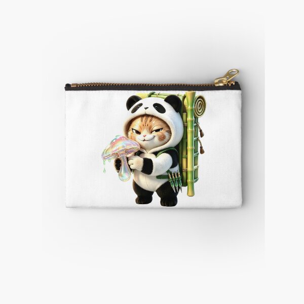 Item preview, Felis Nigripes in Panda Suit - Magic Mushroom Alchemist designed and sold by ABYSSLAB.