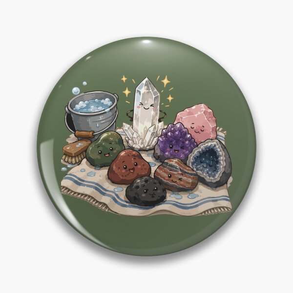 Item preview, Crystal Spa Day Cute Kawaii Crystal Cleaning designed and sold by SimplePoDesign.