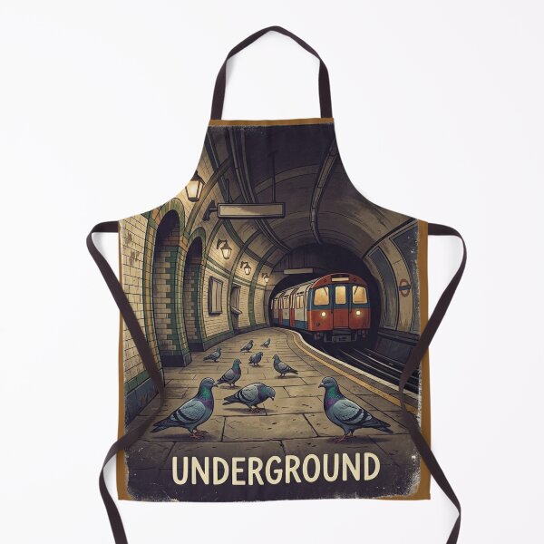 Item preview, Underground Pigeon Vintage Transit Poster designed and sold by azule1.