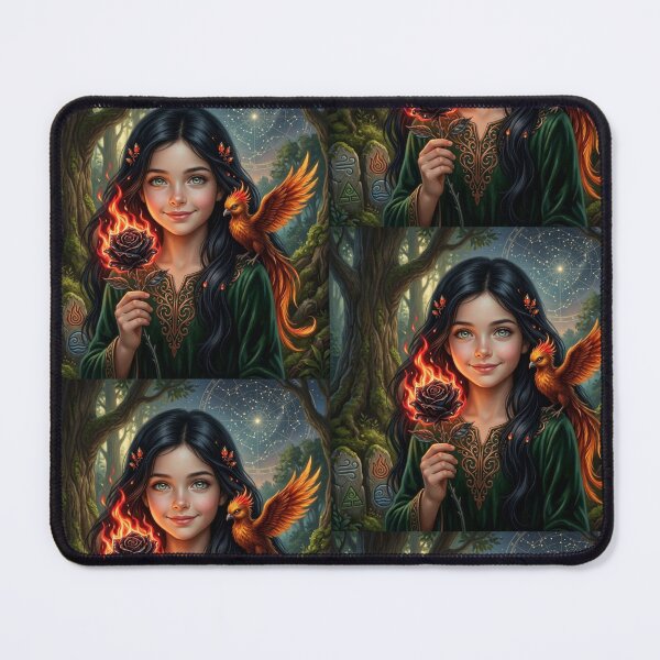 Item preview, The Phoenix Witch in the Enchanted Forest. designed and sold by JoyNest = "The nest of joy".