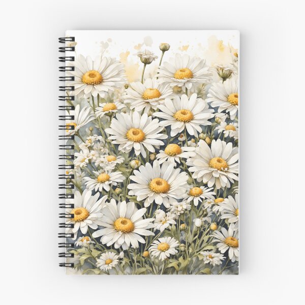 Item preview, White Daisy Watercolor Painting designed and sold by RawNaturePrints.