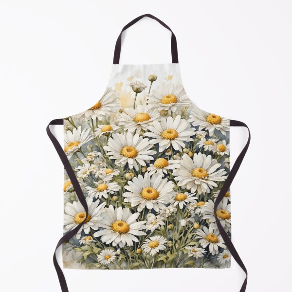 Item preview, White Daisy Watercolor Painting designed and sold by RawNaturePrints.
