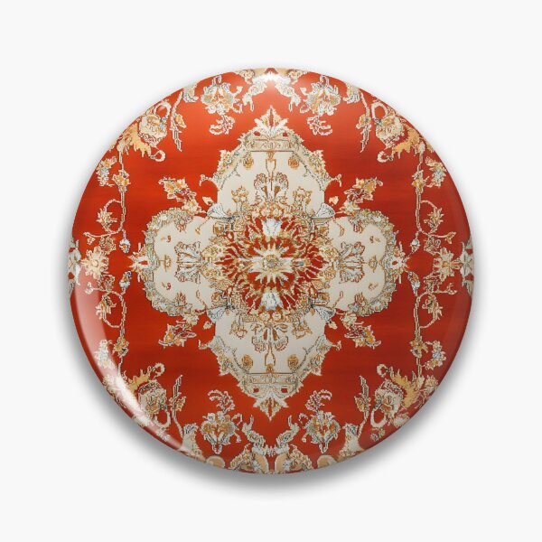 Item preview, Vintage Terracotta Persian Floral Oriental Royal Rug Pattern designed and sold by GrinGalore.