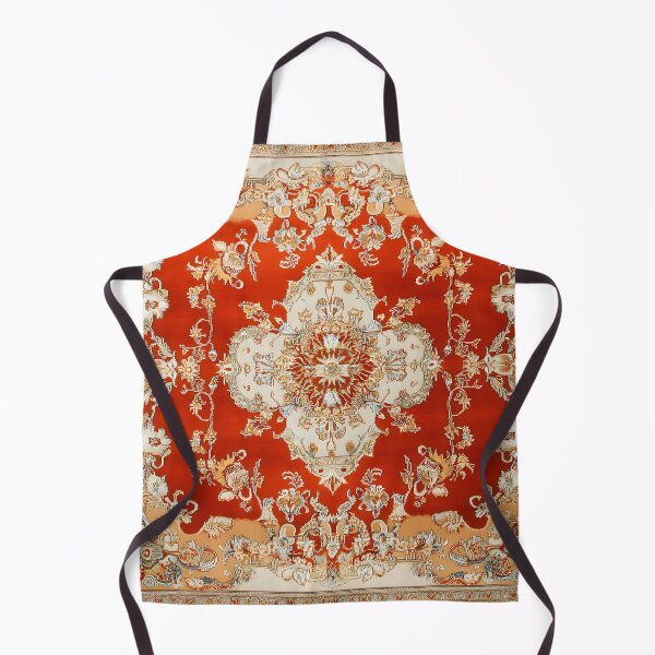 Item preview, Vintage Terracotta Persian Floral Oriental Royal Rug Pattern designed and sold by GrinGalore.