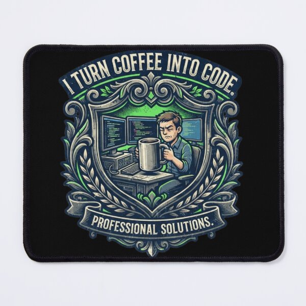 Item preview, Funny Programmer Gift I Turn Coffee Into Code Software Developer Design designed and sold by thoughtswear.