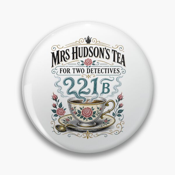 Item preview, Mrs Hudson's Tea For Two Detectives 221B Baker Street Vintage Art designed and sold by Fenay Designs.