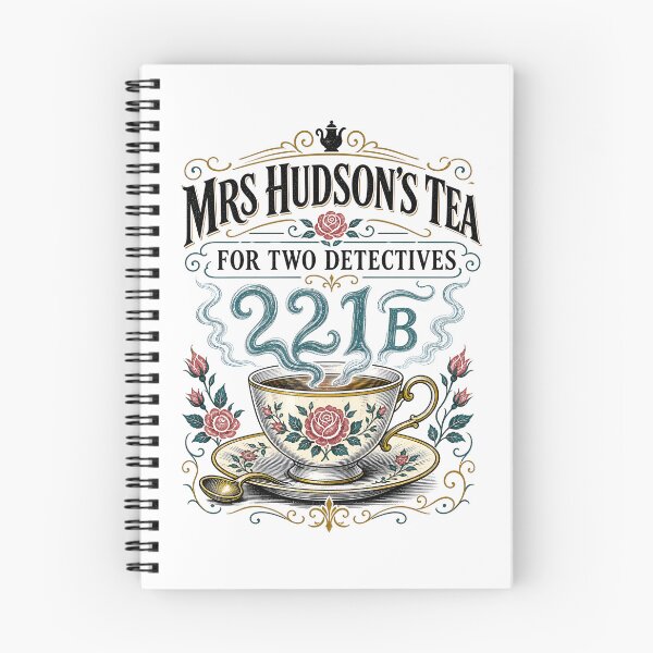 Item preview, Mrs Hudson's Tea For Two Detectives 221B Baker Street Vintage Art designed and sold by Fenay Designs.